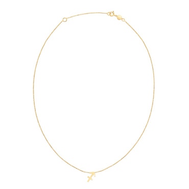 14K Yellow Gold Sagittarius Necklace