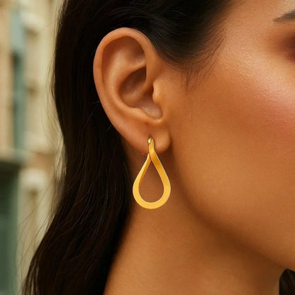 14k yellow gold hoop earrings