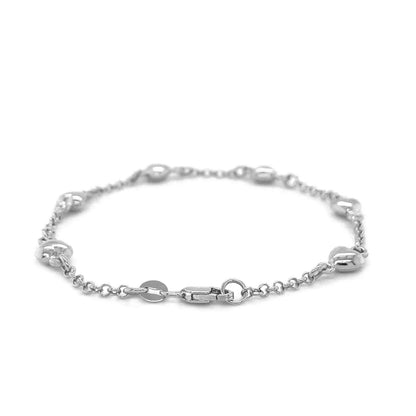 14k white gold bracelet