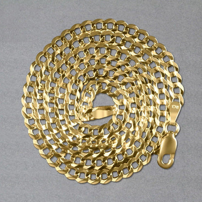 10k Yellow Gold Curb Chain (3.60 mm) - Peelerie