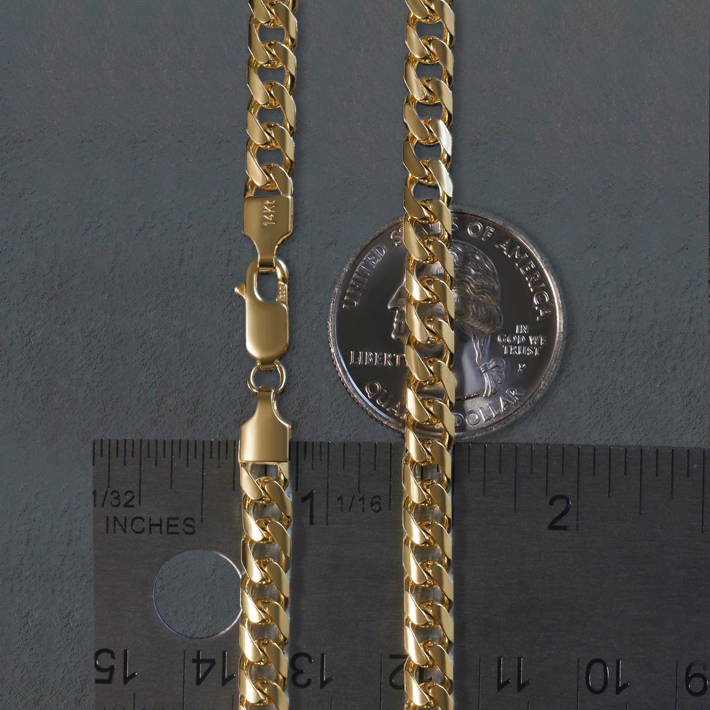 10k Yellow Gold Lite Figaro Chain (6.60 mm)