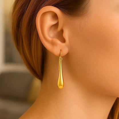 14k yellow gold drop earrings