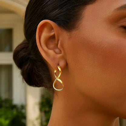 14k yellow gold drop earrings