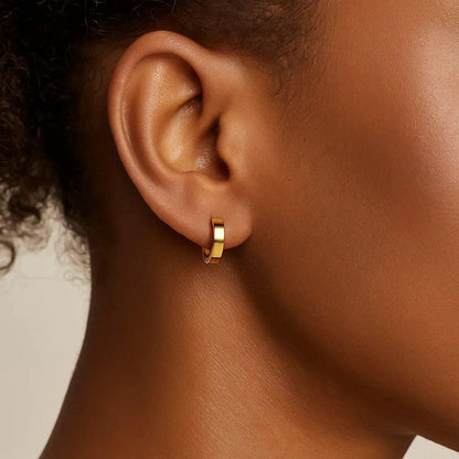 14k yellow gold hoop earrings