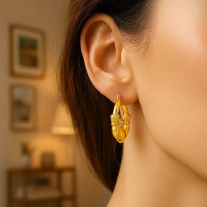 14k yellow gold hoop earrings