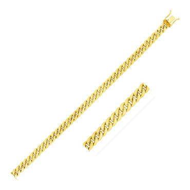10k Yellow Gold Semi Solid Miami Cuban Chain (4.50 mm) - Peelerie