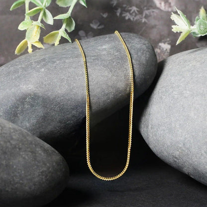 14k Yellow Gold Franco Chain (0.90 mm) - Peelerie
