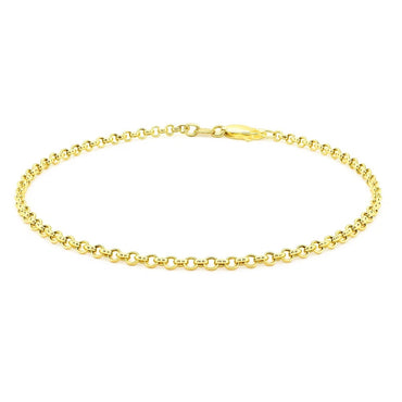 14k Yellow Gold Rolo Bracelet  (2.50 mm)