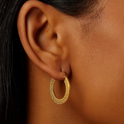 14k yellow gold hoop earrings