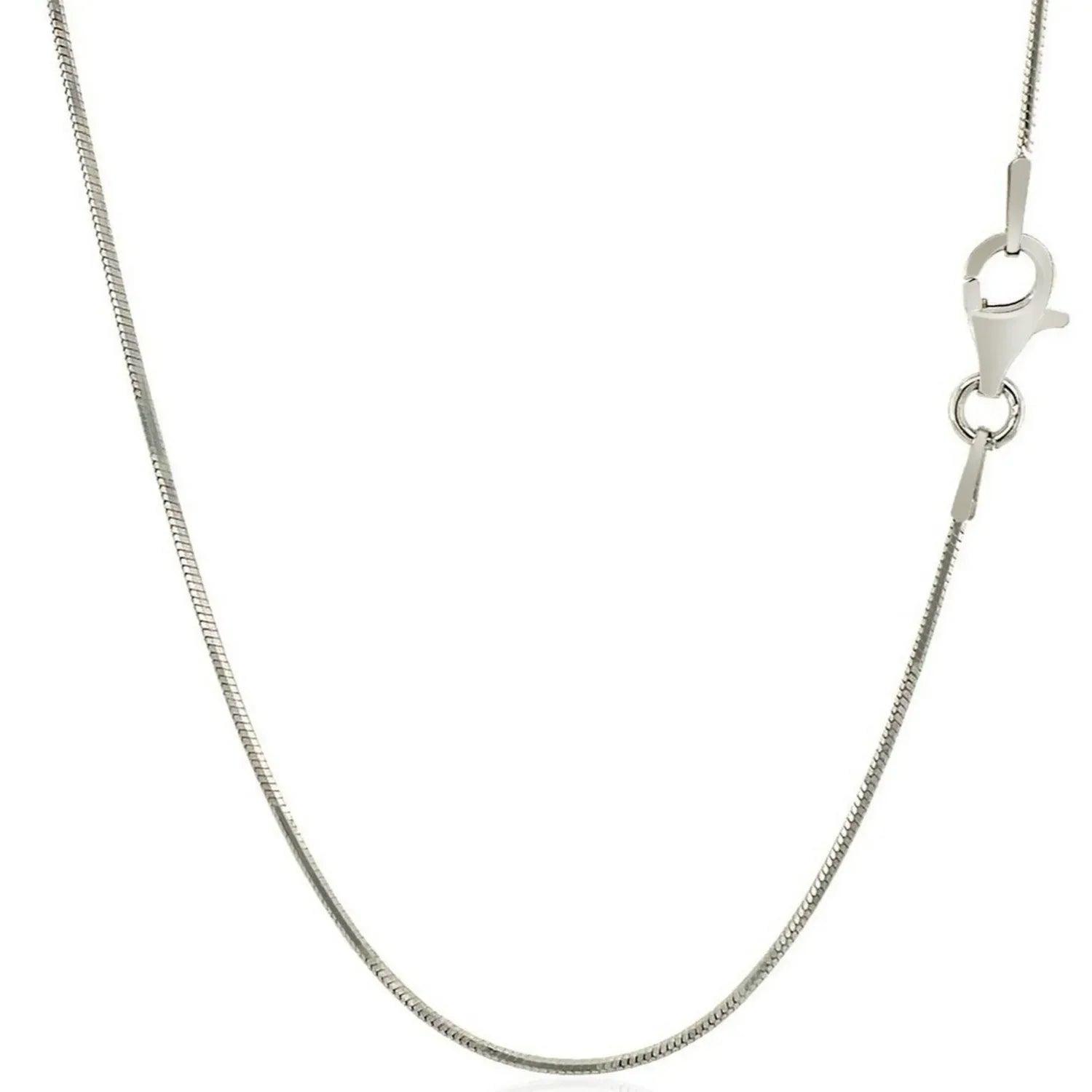 Sterling silver, rhodium plated chain