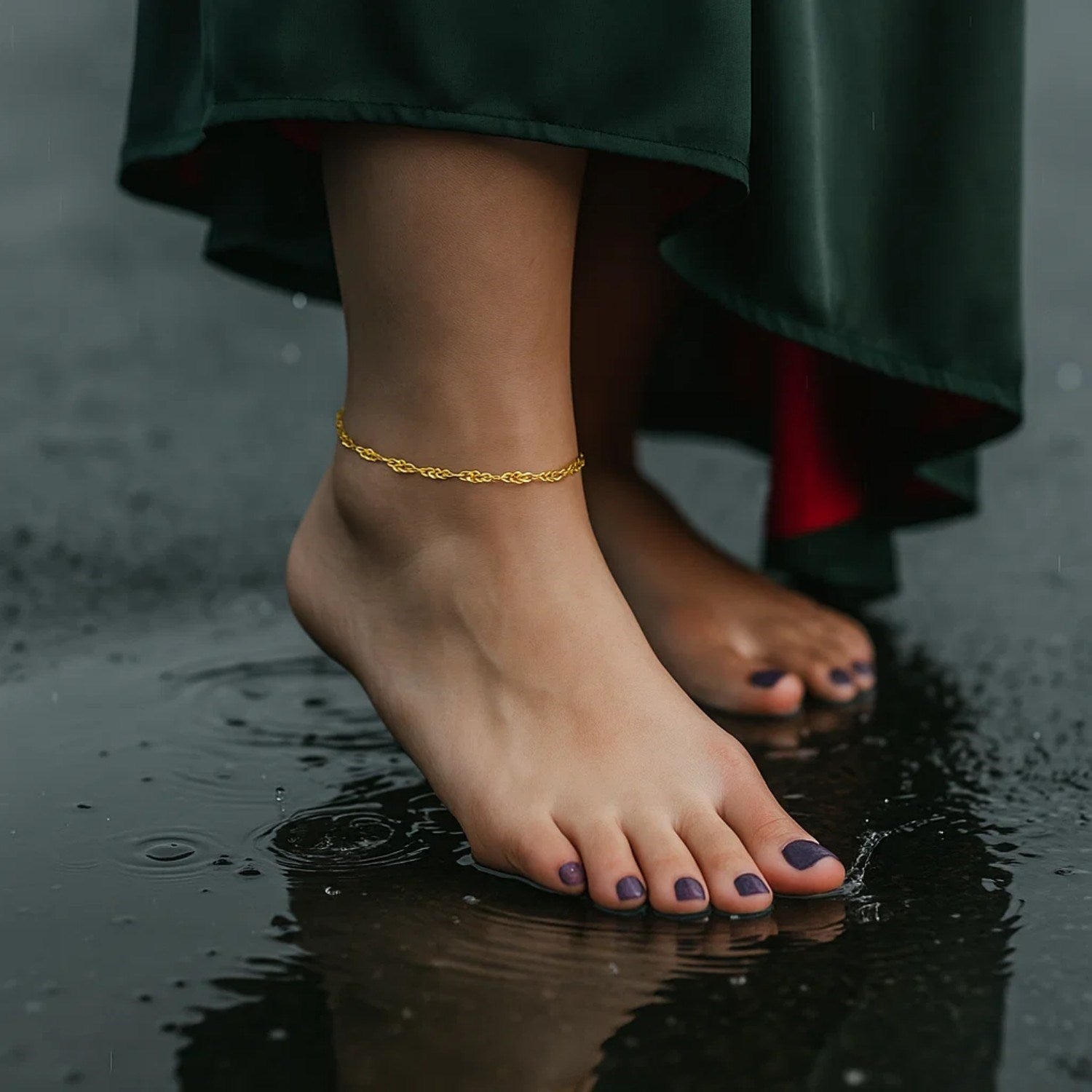 Peelerie jewelry piece in midnight luxury editorial product photo, high-contrast studio lighting