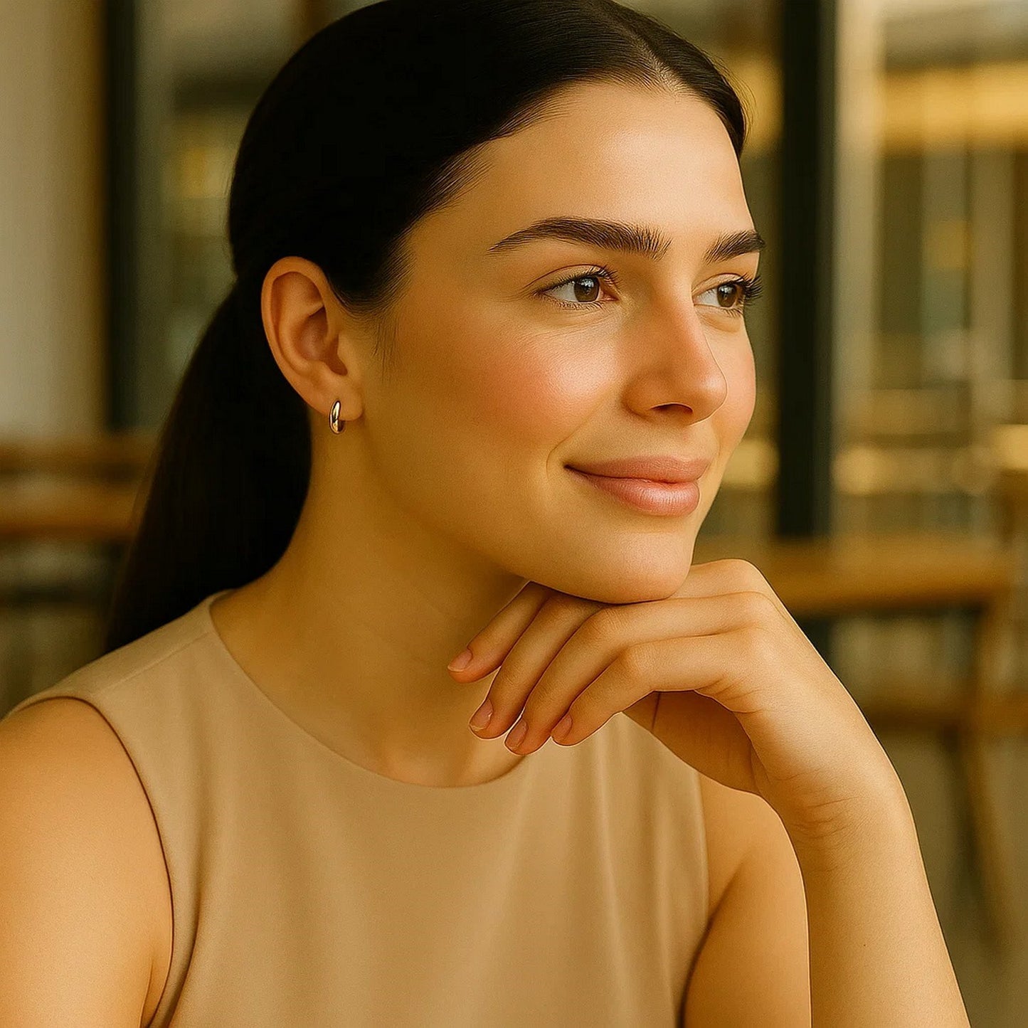 Peelerie jewelry piece in midnight luxury editorial product photo, high-contrast studio lighting