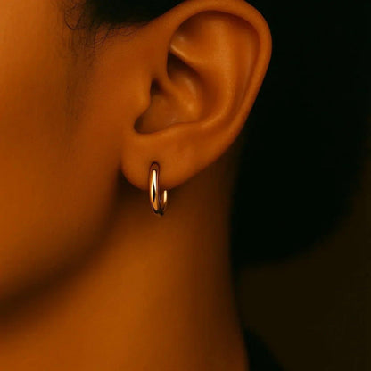 14k yellow gold hoop earrings
