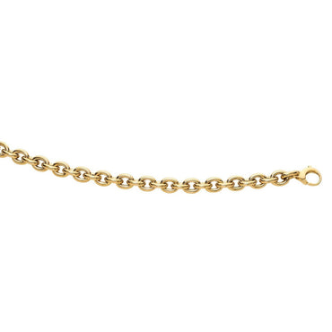 14k Yellow Gold Polished Cable Link Necklace