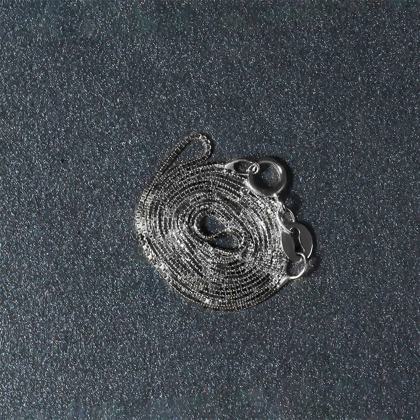 10k White Gold Classic Box Chain (0.60 mm) - Peelerie