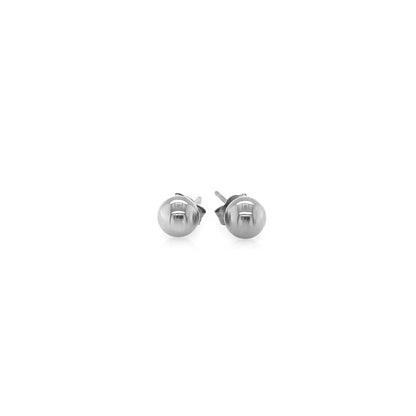 14k white gold stud earrings
