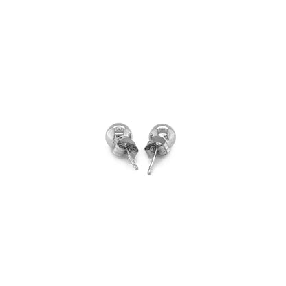 14k white gold stud earrings