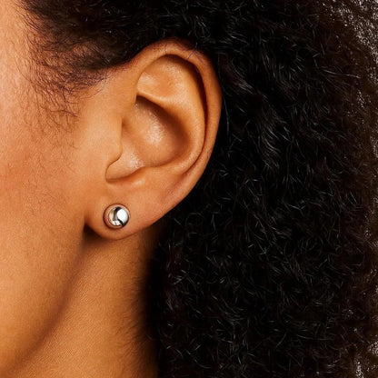 14k white gold stud earrings