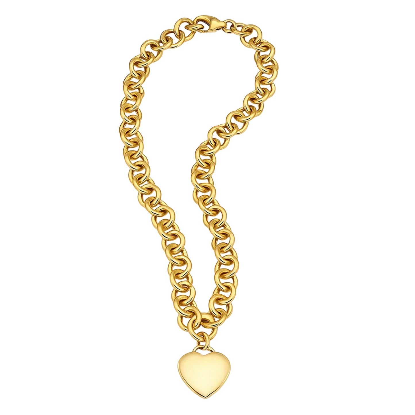 14k Yellow Gold Rolo Link Necklace (11.40 mm)