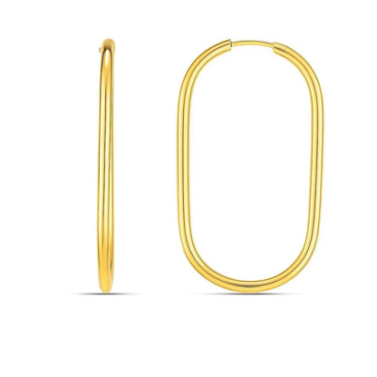 14k yellow gold hoop earrings