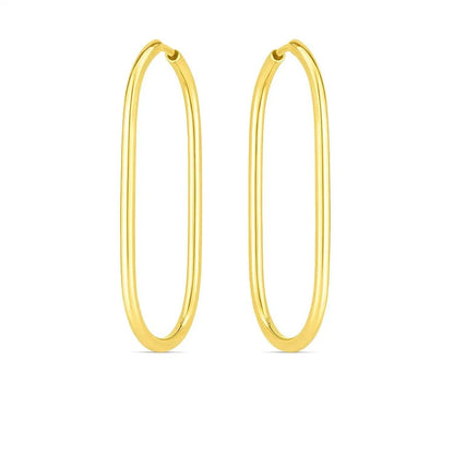 14k yellow gold hoop earrings