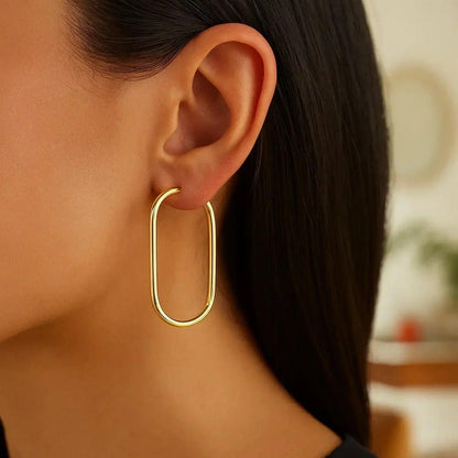 14k yellow gold hoop earrings