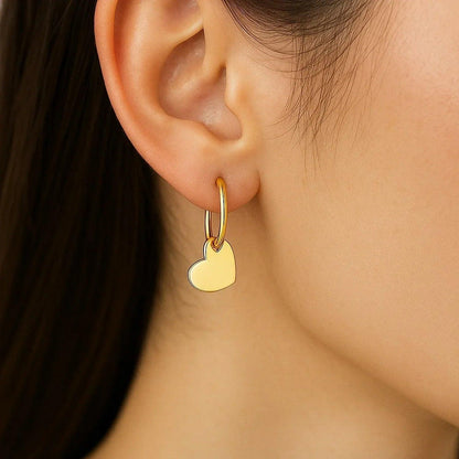 14k yellow gold hoop earrings