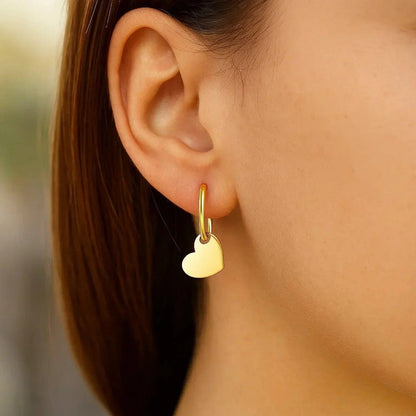 14k yellow gold hoop earrings