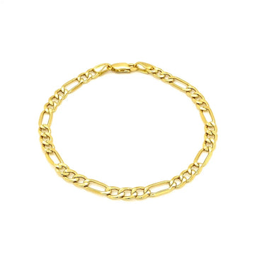 10k Yellow Gold Lite Figaro Bracelet (4.70 mm)