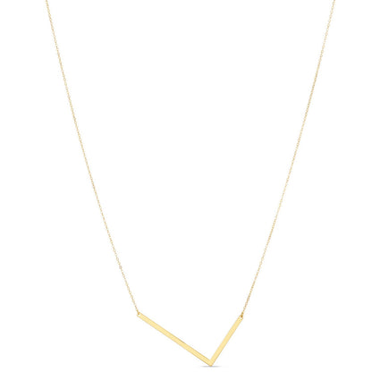 14K Yellow Gold Yours Truly Large Initial L Necklace