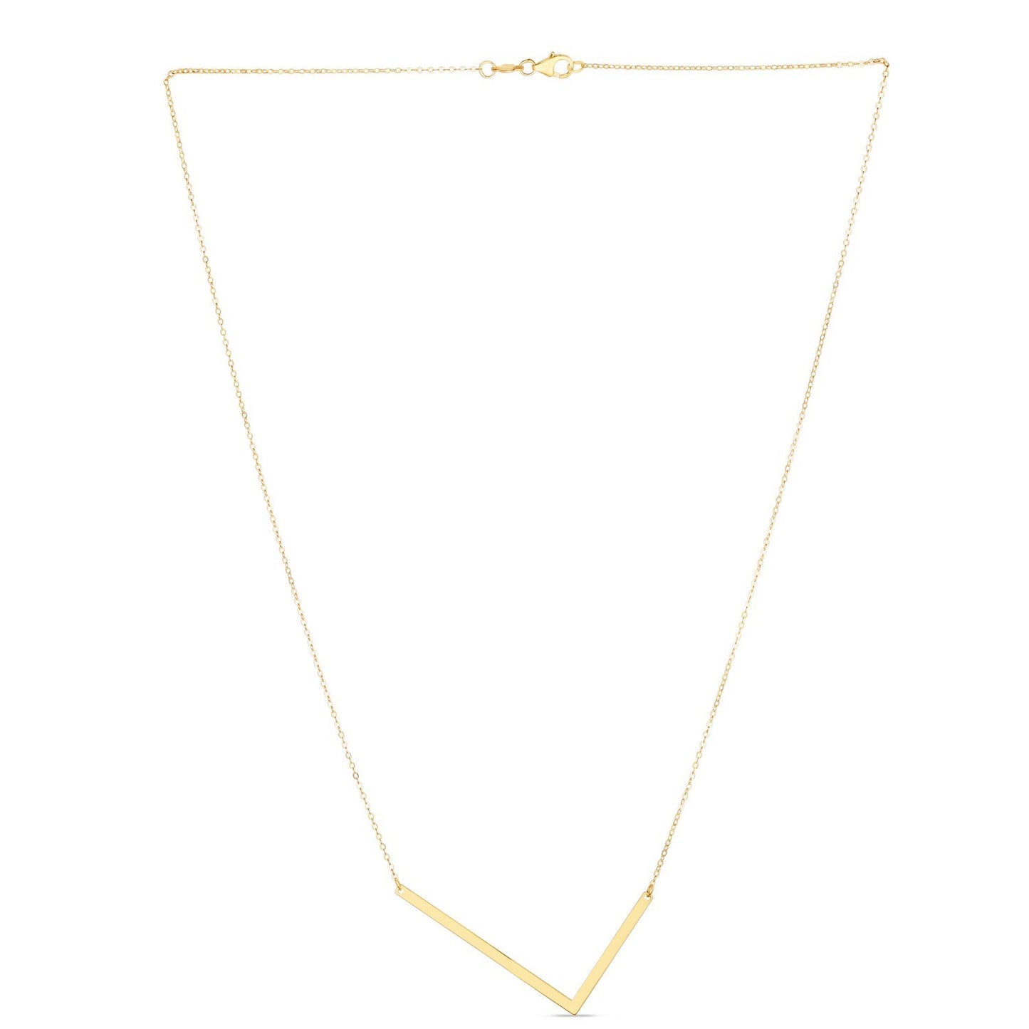 14K Yellow Gold Yours Truly Large Initial L Necklace