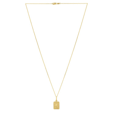 Sun and Stars Necklace in 14K Yellow Gold