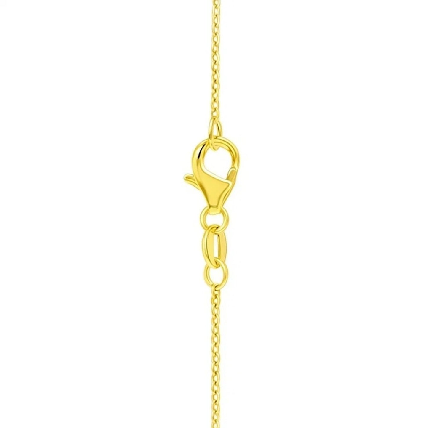 Large Puffed Heart Necklace in 14K Yellow Gold