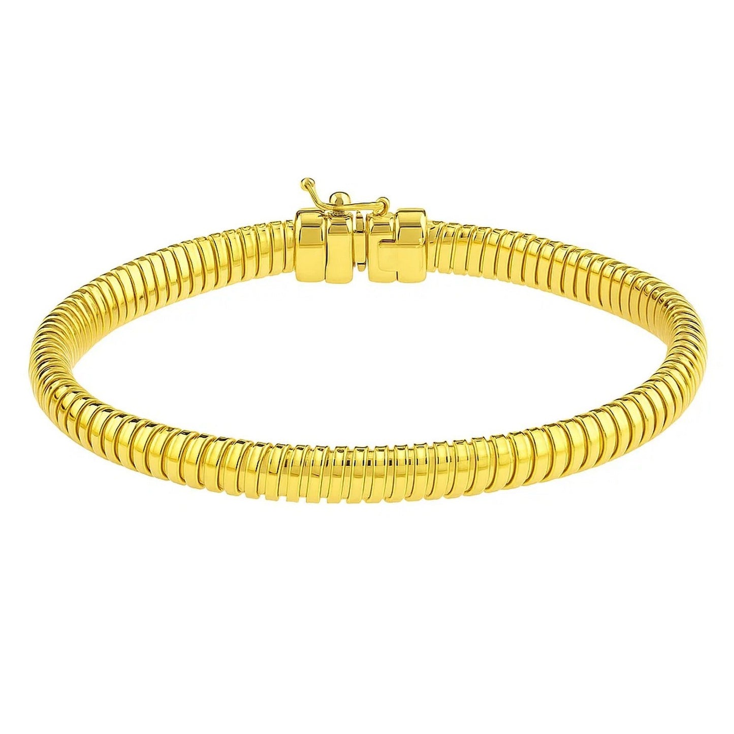 Tubogas Bracelet  in 14K Yellow Gold (5.00 mm)