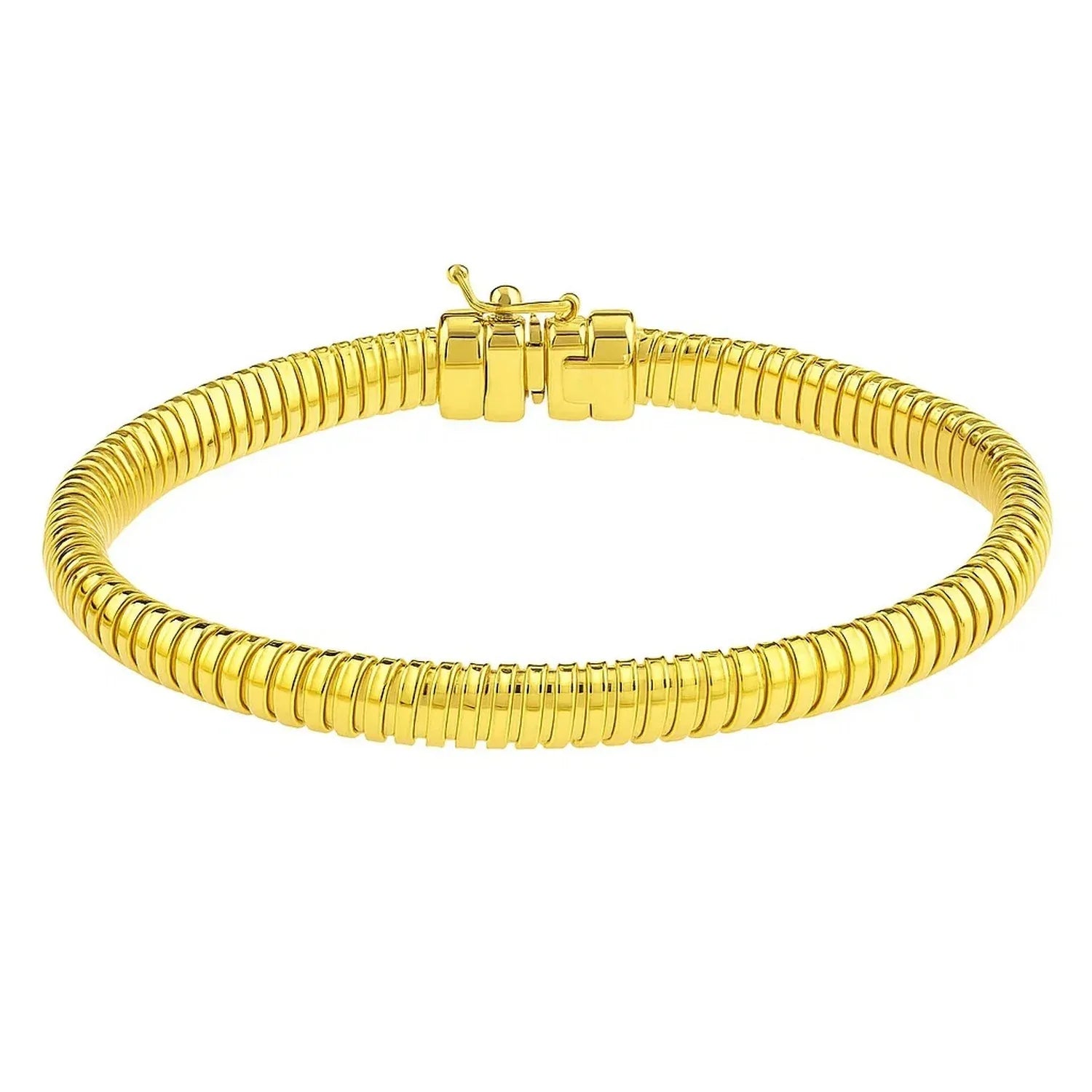 Tubogas Bracelet  in 14K Yellow Gold (5.00 mm) - Peelerie