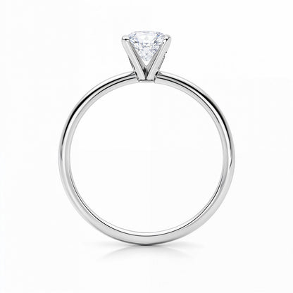 1 1/2 Carat Radiant Lab Grown IGI G/VS1 Diamond Solitaire Ring in 14K White Gold
