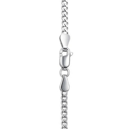 14k White Gold Light Gourmette Chain (2.20 mm)