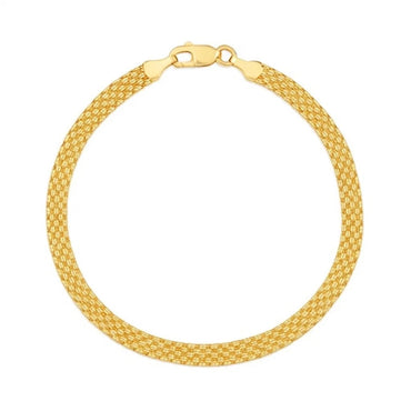 14k Yellow Gold Bismark Bracelet (4.70 mm)