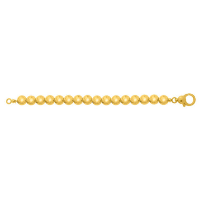 Sterling Silver Gold Plated Bold Bead Necklace