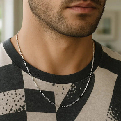 14k White Gold Rolo Chain (1.90 mm) - Peelerie