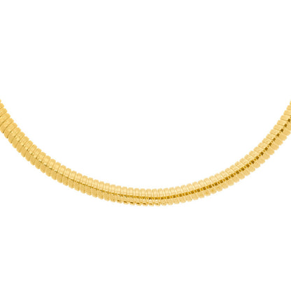 Sterling Silver Gold Plated Silver Tubogas Fancy Necklace
