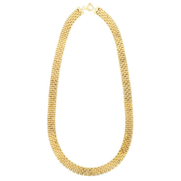 Panther Link Necklace in 14K Yellow Gold (9.60 mm)