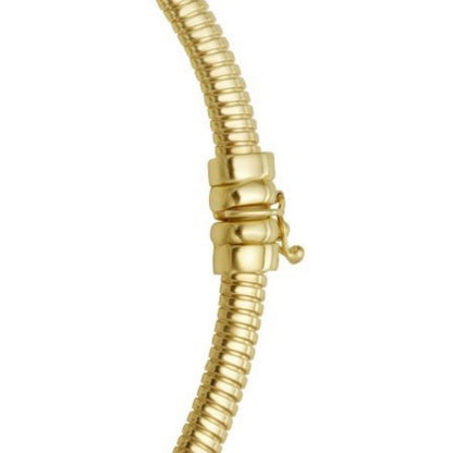 14K Yellow Gold Graduated Tubogas Necklace