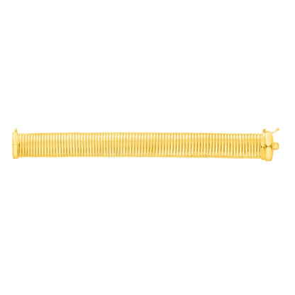 Sterling Silver Yellow Gold Plated Thick Tubogas Bracelet (16.00 mm)