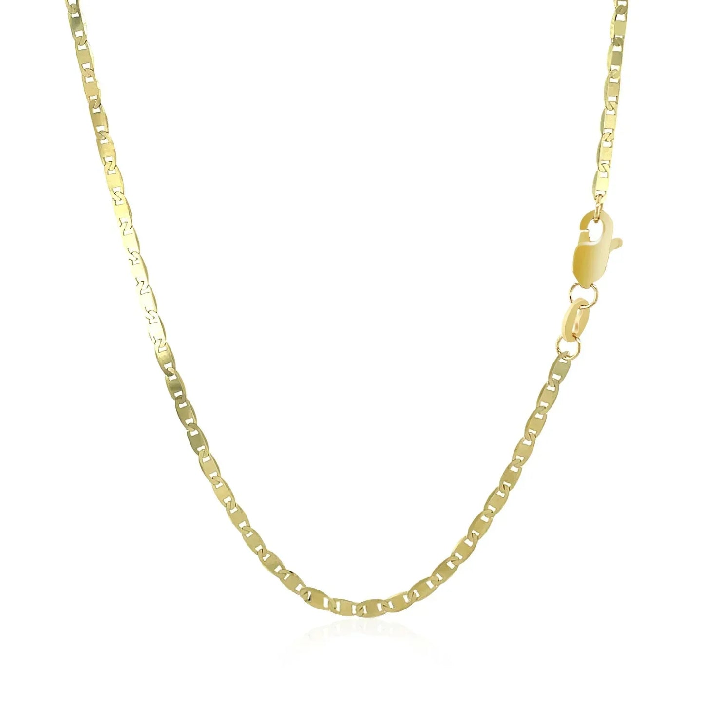 10k Yellow Gold Mariner Link Chain (1.70 mm) - Peelerie