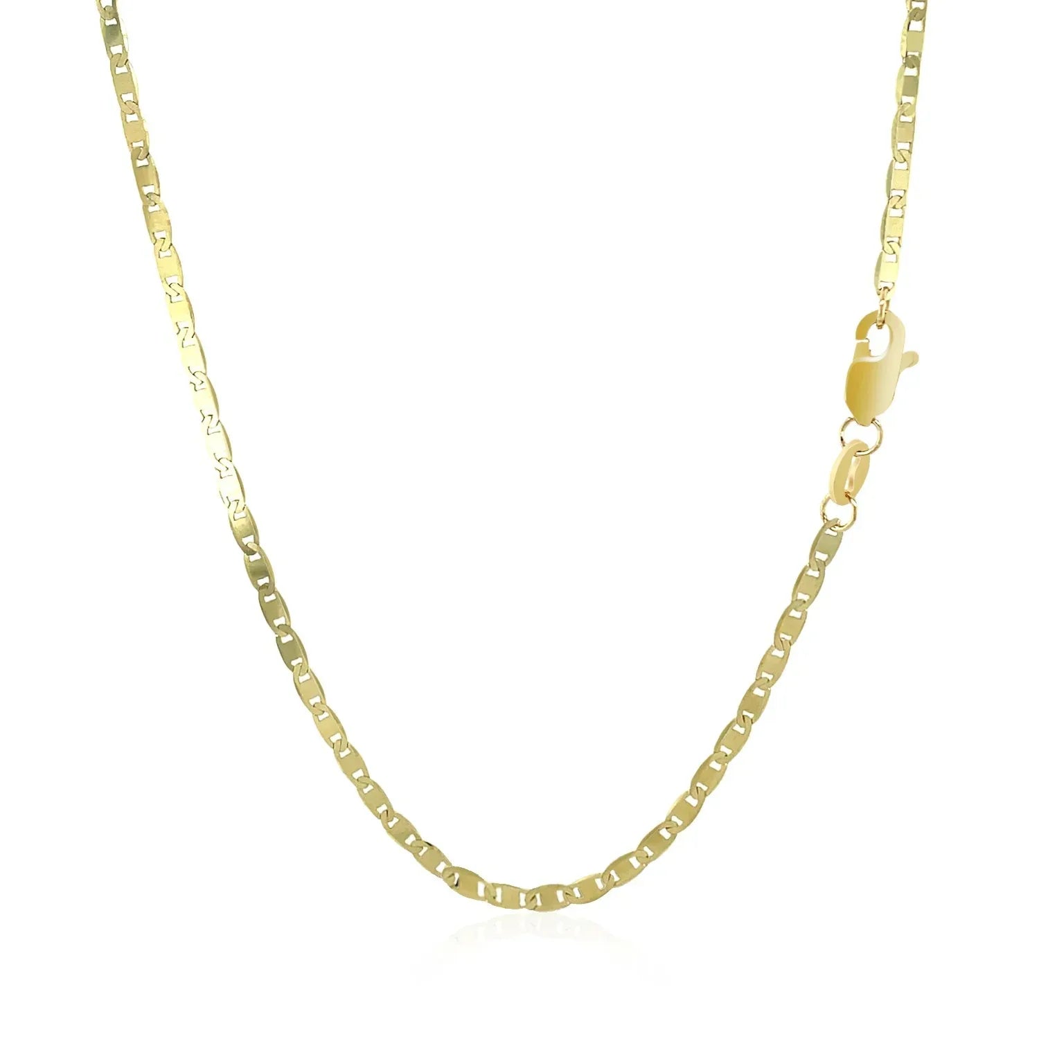 10k Yellow Gold Mariner Link Chain (1.70 mm) - Peelerie
