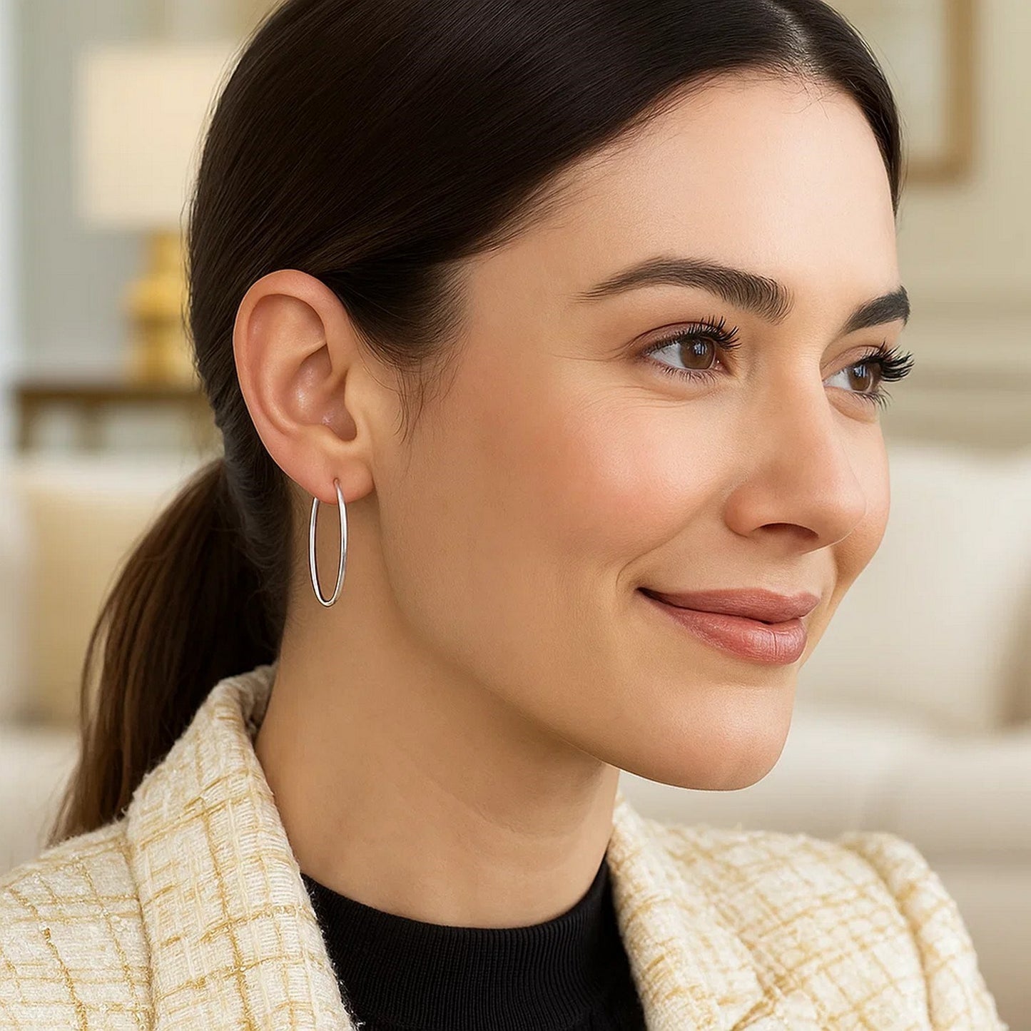 Peelerie jewelry piece in midnight luxury editorial product photo, high-contrast studio lighting