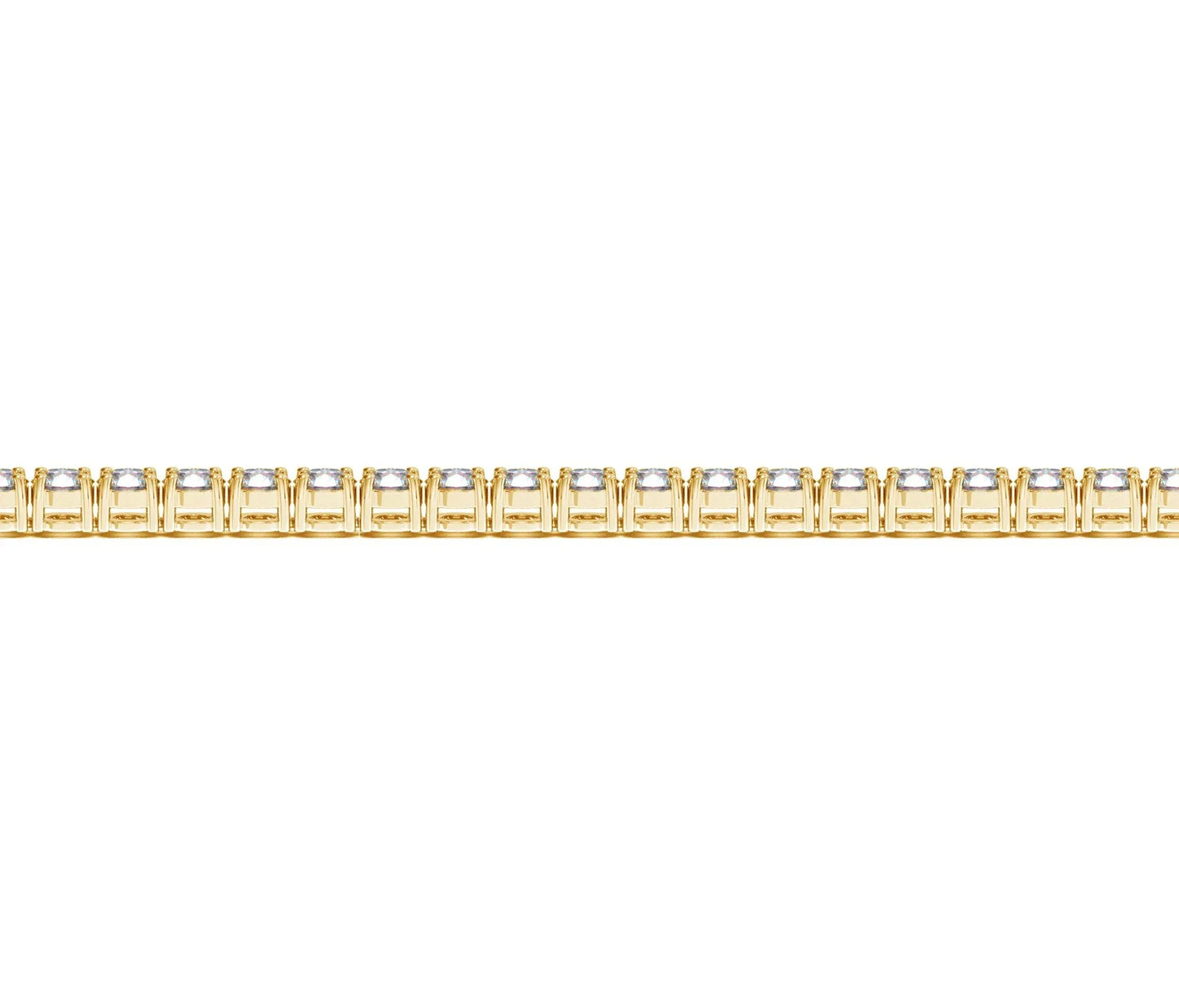 Lab Grown Round Diamond Tennis Bracelet in 14k Yellow Gold(5 cctw F/G VS2/SI1) - Peelerie