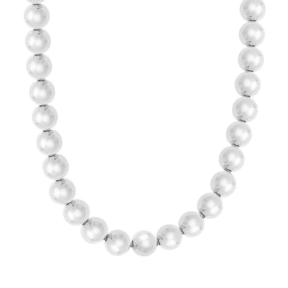 Sterling silver, rhodium plated necklace