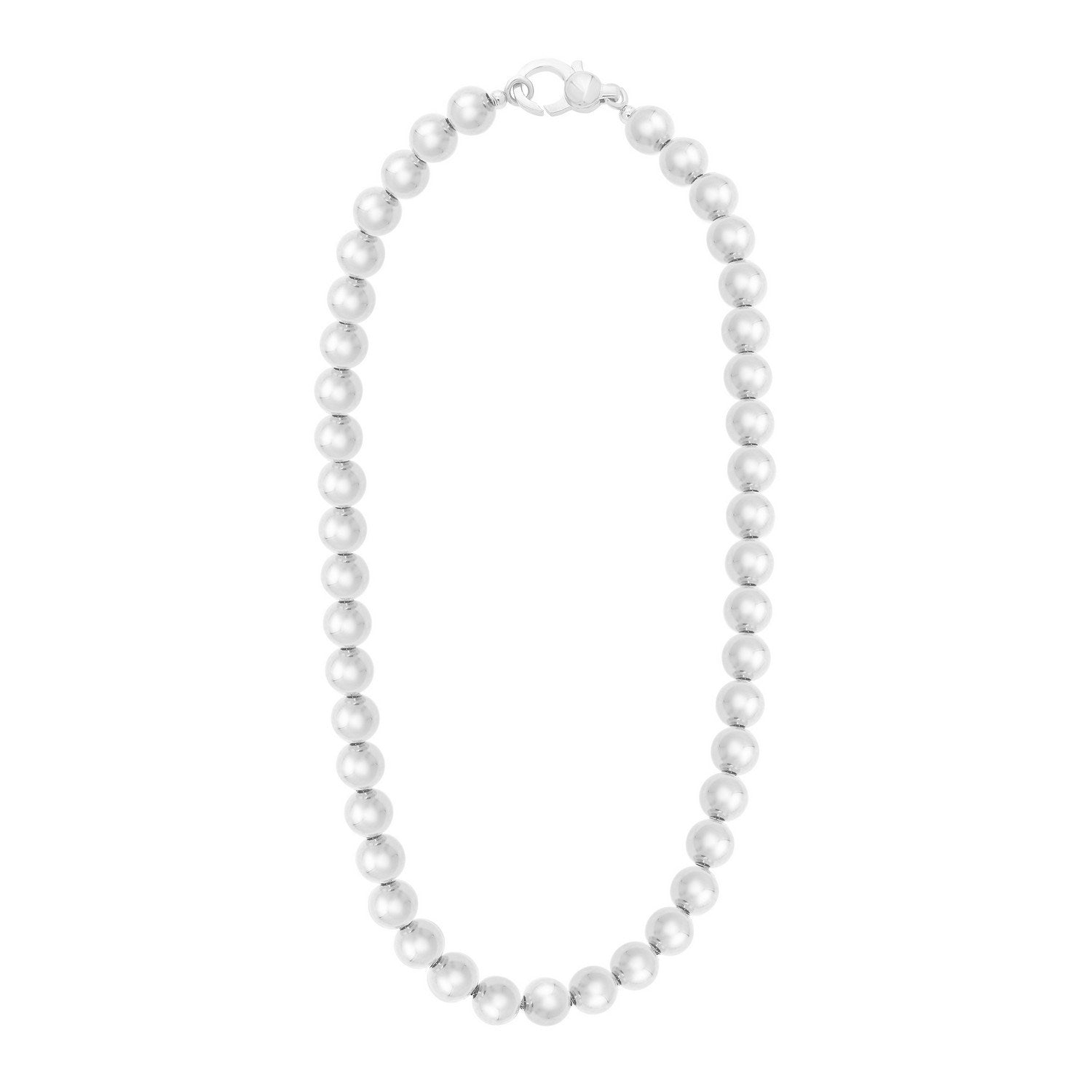 Sterling silver, rhodium plated necklace
